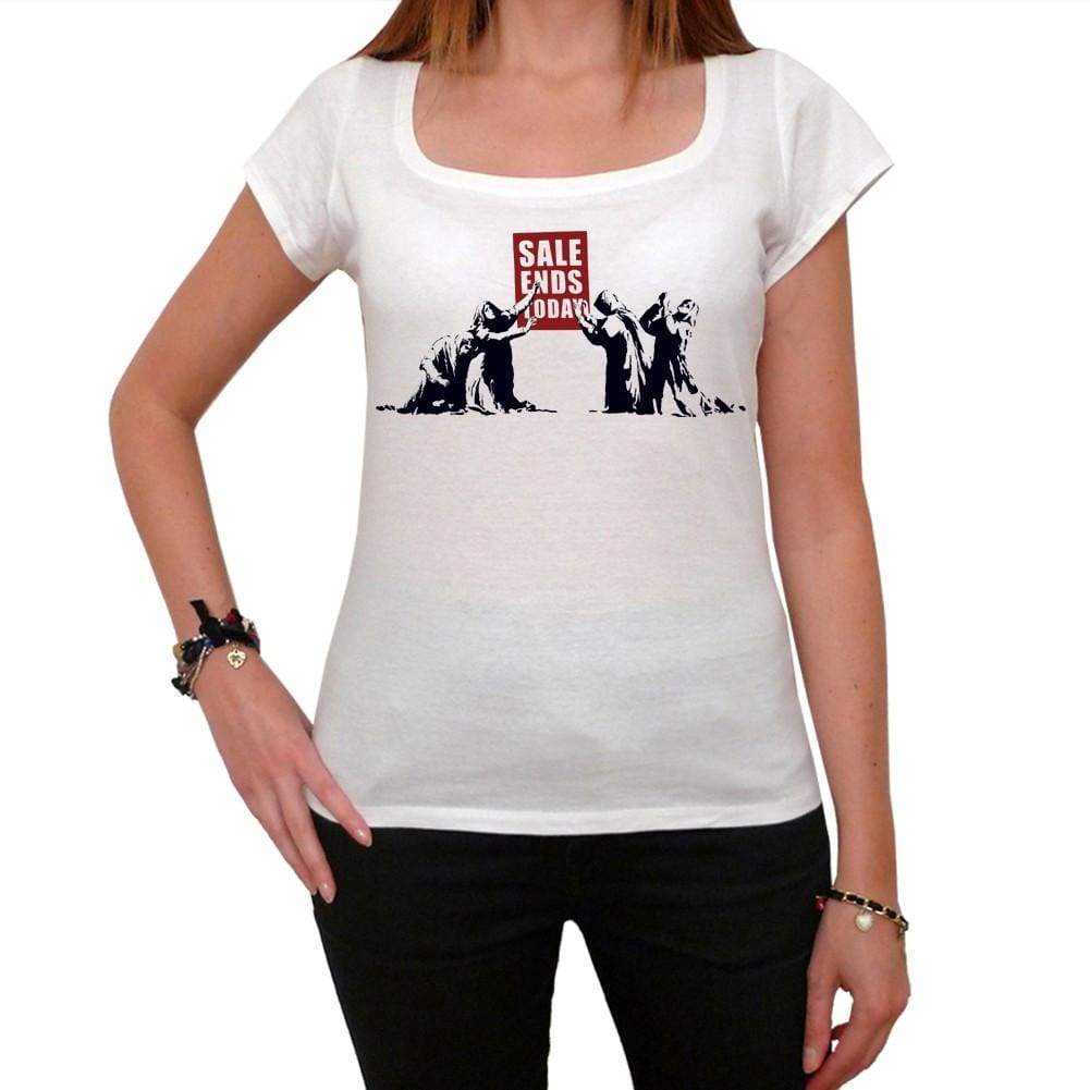 Sale Ends Today Tshirt White Womens T-Shirt 00163