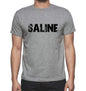 Saline Grey Mens Short Sleeve Round Neck T-Shirt 00018 - Grey / S - Casual