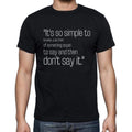 Sam Levenson quote t shirts,"It's so simple to be wise",t shirts men,black