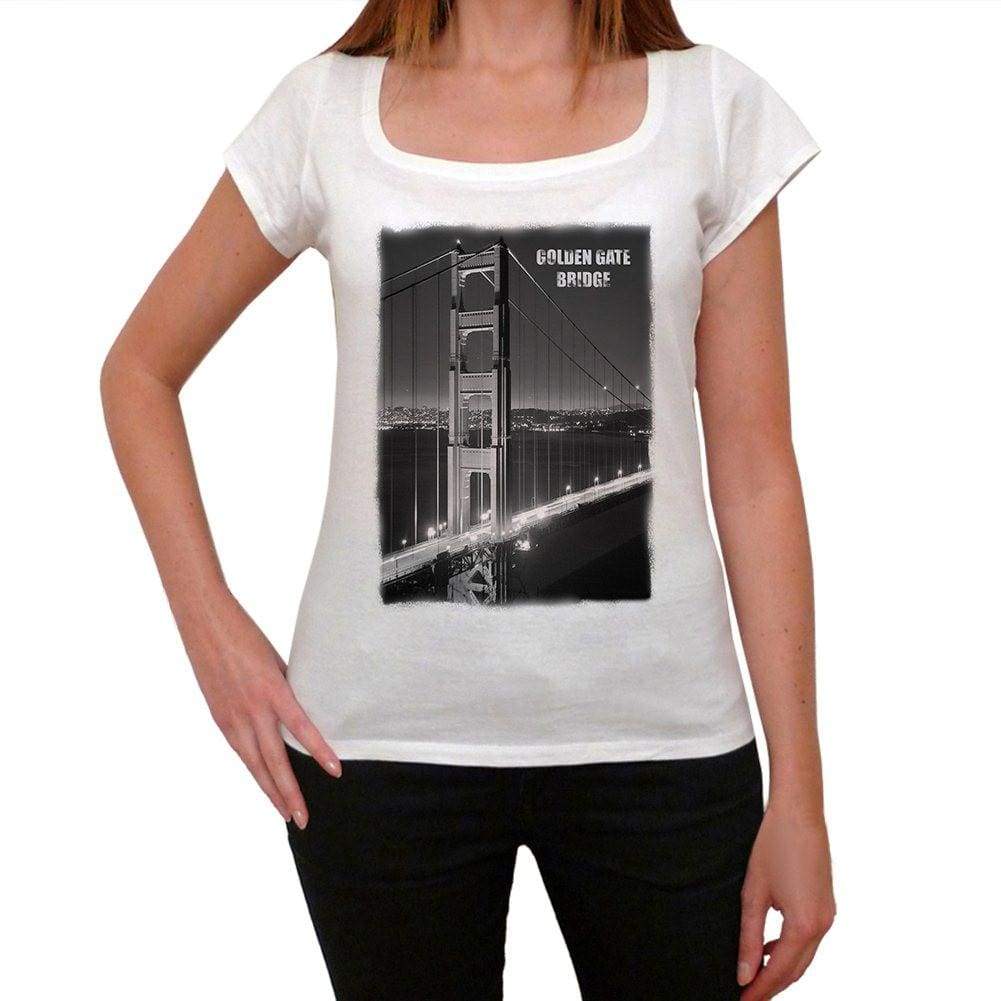 San Francisco Golden Gate Bridge Womens Short Sleeve Round Neck T-Shirt 00111