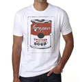 Sarajevos Hühnersuppe T-Shirt, Herren-T-Shirt, Weiß, 100 % Baumwolle, Schauspieler 00062