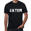satem Men's Retro T shirt Black Birthday Gift 00553
