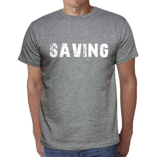 Saving Mens Short Sleeve Round Neck T-Shirt 00045 - Casual