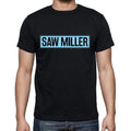Saw Miller t shirt, mens t-shirt, occupation, S Size, Black, Cotton