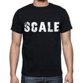 scale , white letters, Men's Short Sleeve Round Neck T-shirt 00007
