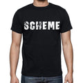 scheme Men's Short Sleeve Round Neck T-shirt , Black T-shirt EN