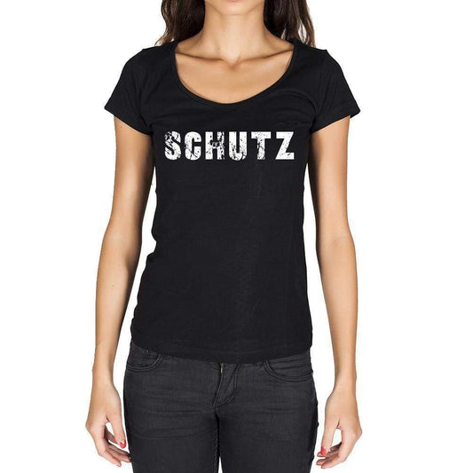 Schutz German Cities Black Womens Short Sleeve Round Neck T-Shirt 00002 - Casual