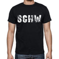 schw Men's Short Sleeve Round Neck T-shirt 00016