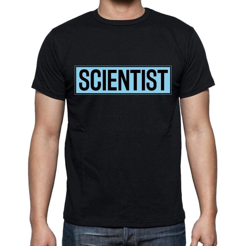 Scientist T Shirt Mens T-Shirt Occupation S Size Black Cotton - T-Shirt