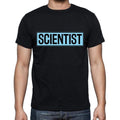 Scientist t shirt, mens t-shirt, occupation, S Size, Black, Cotton
