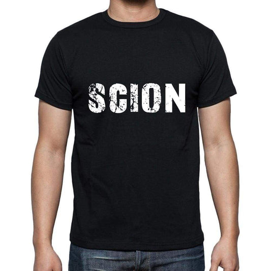 Scion Mens Short Sleeve Round Neck T-Shirt 5 Letters Black Word 00006 - Casual