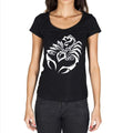 Scorpion Tattoo Black, Gift Tshirt, Black Women's T-shirt 00165