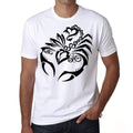 Scorpion Tattoo, T-shirt blanc homme, 100% coton 00162