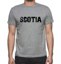 SCOTIA, Grey, Men's Short Sleeve Round Neck T-shirt 00018