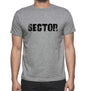 Sector Grey Mens Short Sleeve Round Neck T-Shirt 00018 - Grey / S - Casual