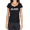 séjour, French Dictionary, Women's Short Sleeve Round Neck T-shirt 00010