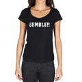 sembler, French Dictionary, Women's Short Sleeve Round Neck T-shirt 00010