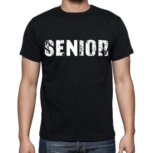 Senior White Letters Mens Short Sleeve Round Neck T-Shirt 00007