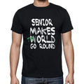 senior, World Goes Arround, Men's Short Sleeve Round Neck T-shirt 00082