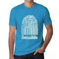 Sensible Fingerprint, Blue, Men's Short Sleeve Round Neck T-shirt, gift t-shirt 00311