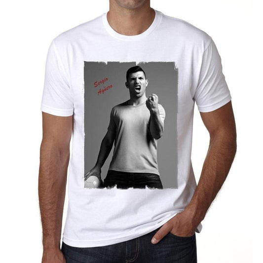 Sergio Aguero 2 T-shirt for mens, short sleeve, cotton tshirt, men t shirt 00034 - Kourtney