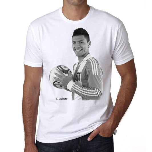 Sergio Aguero T-shirt for mens, short sleeve, cotton tshirt, men t shirt 00034 - Greg
