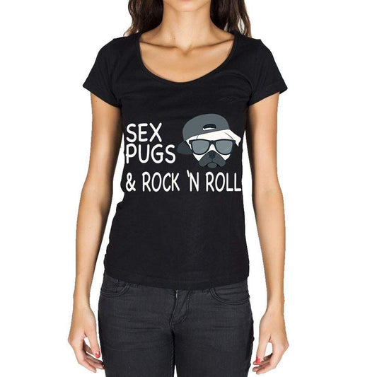 Sex Pugs Rock n Roll T-shirt for women,short sleeve,cotton tshirt,women t shirt,gift - Ultrabasic