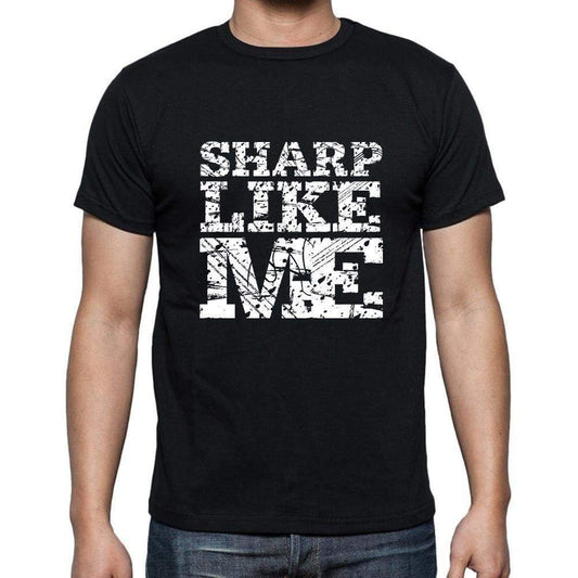 Sharp Like Me Black Mens Short Sleeve Round Neck T-Shirt 00055 - Black / S - Casual