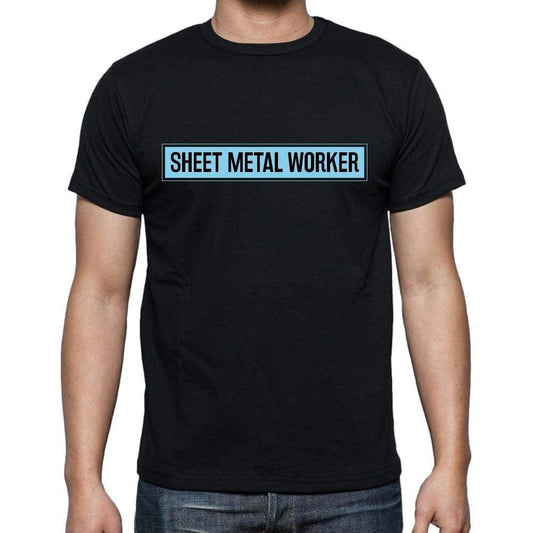 Sheet Metal Worker T Shirt Mens T-Shirt Occupation S Size Black Cotton - T-Shirt