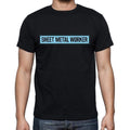 Sheet Metal Worker t shirt, mens t-shirt, occupation, S Size, Black, Cotton