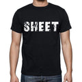 sheet , white letters, Men's Short Sleeve Round Neck T-shirt 00007