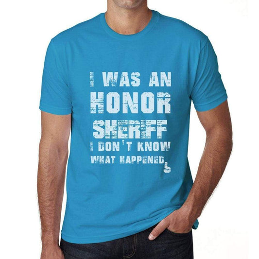 Sheriff What Happened Blue Mens Short Sleeve Round Neck T-Shirt Gift T-Shirt 00322 - Blue / S - Casual