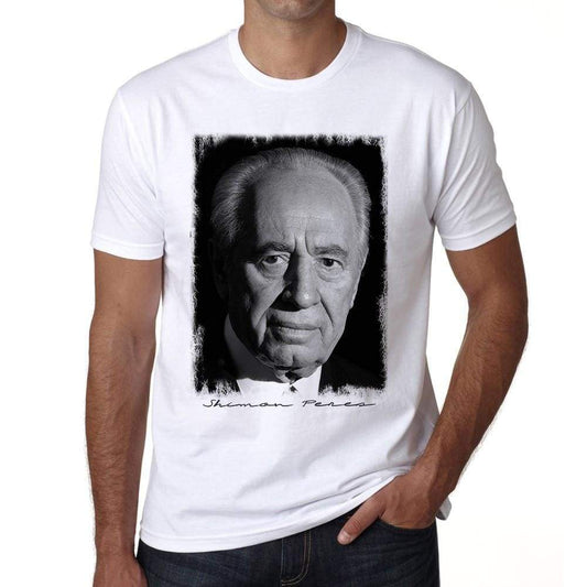Shimon Peres 2 Shimon Peres Tshirt Mens White Tee 00239