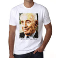 Shimon Peres 5, Shimon Peres Tshirt, Men's White Tee 00239