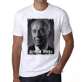Shimon Peres 6, Shimon Peres Tshirt, Men's White Tee 00239