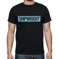 Shipwright t shirt, mens t-shirt, occupation, S Size, Black, Cotton