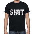 shit , white letters, Men's Short Sleeve Round Neck T-shirt 00007