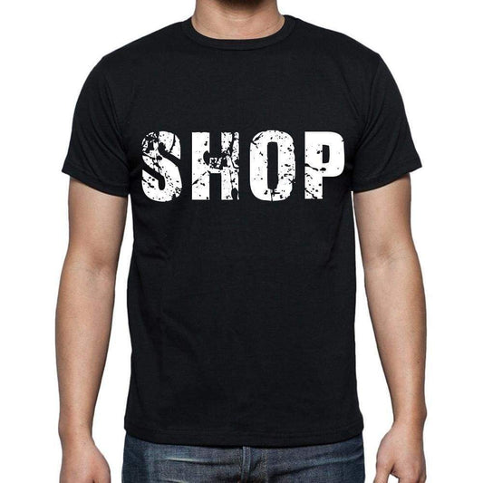 Shop White Letters Mens Short Sleeve Round Neck T-Shirt 00007