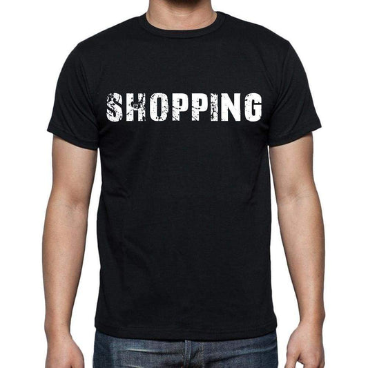 Shopping White Letters Mens Short Sleeve Round Neck T-Shirt 00007