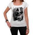 Siamkatze späht, T-Shirt, weißes Damen-T-Shirt 00222