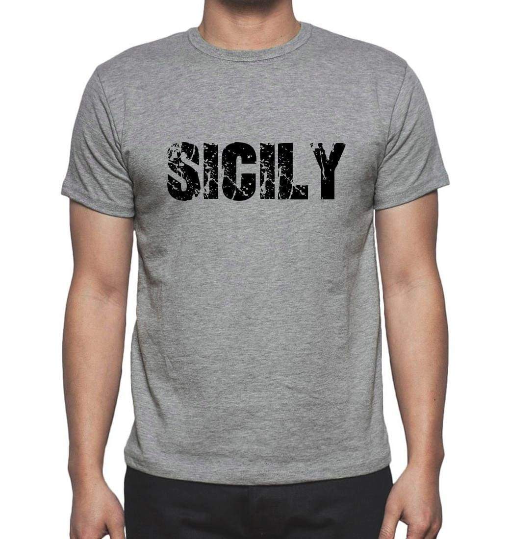 Sicily Grey Mens Short Sleeve Round Neck T-Shirt 00018 - Grey / S - Casual