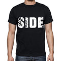 side , white letters, Men's Short Sleeve Round Neck T-shirt 00007