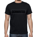Signwriter t shirt, mens t-shirt, occupation, S Size, Black, Cotton