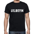 silbern, Kurzarm-T-Shirt für Herren mit Rundhalsausschnitt