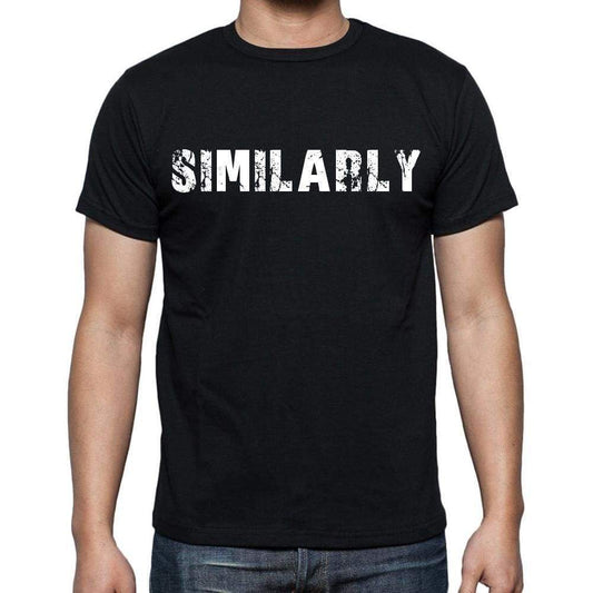 Similarly White Letters Mens Short Sleeve Round Neck T-Shirt 00007