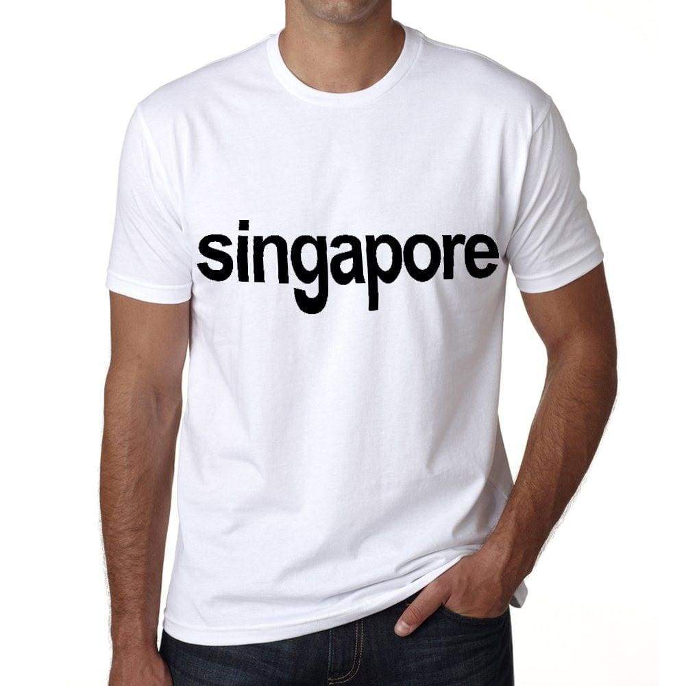 Singapore Mens Short Sleeve Round Neck T-Shirt 00047