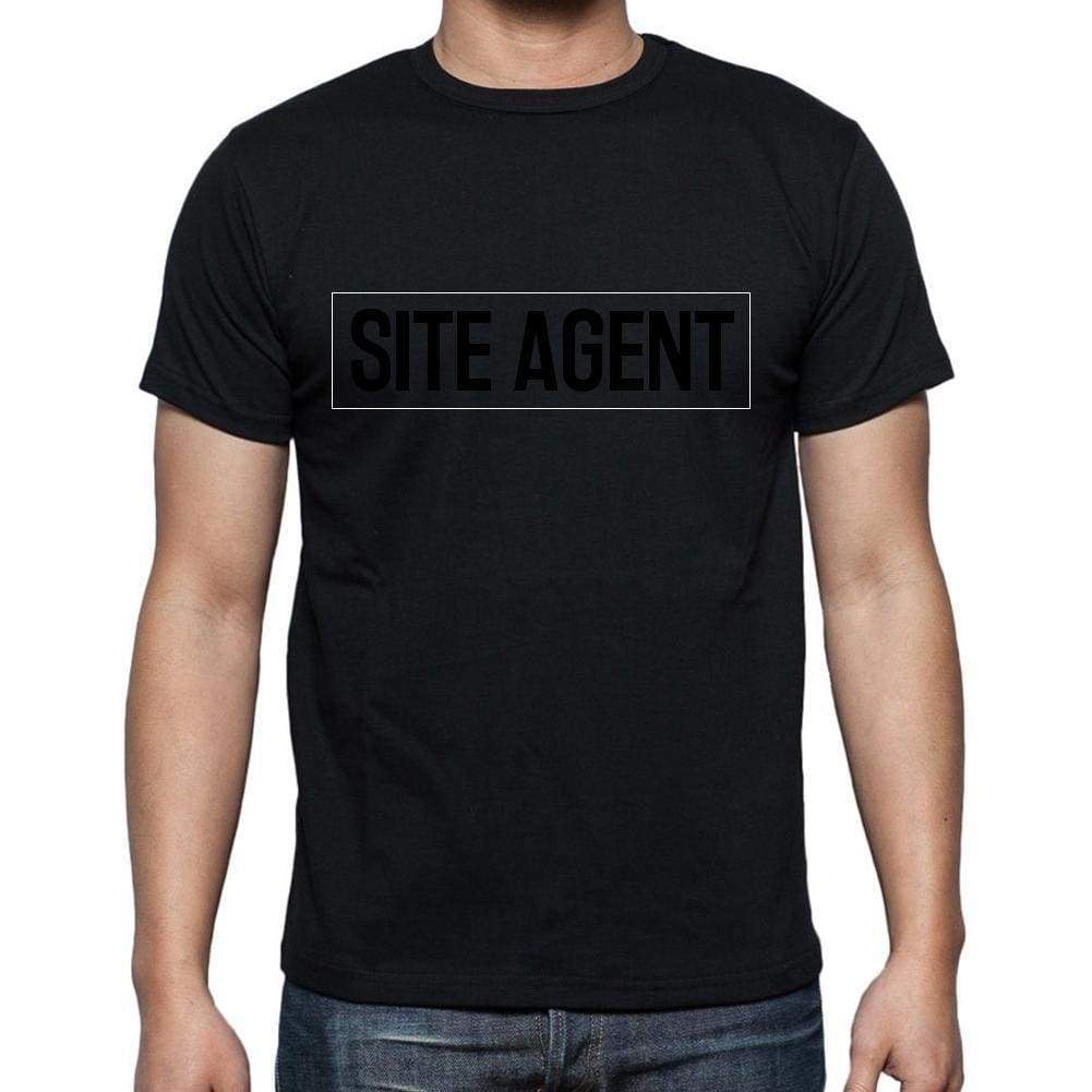 Site Agent T Shirt Mens T-Shirt Occupation S Size Black Cotton - T-Shirt