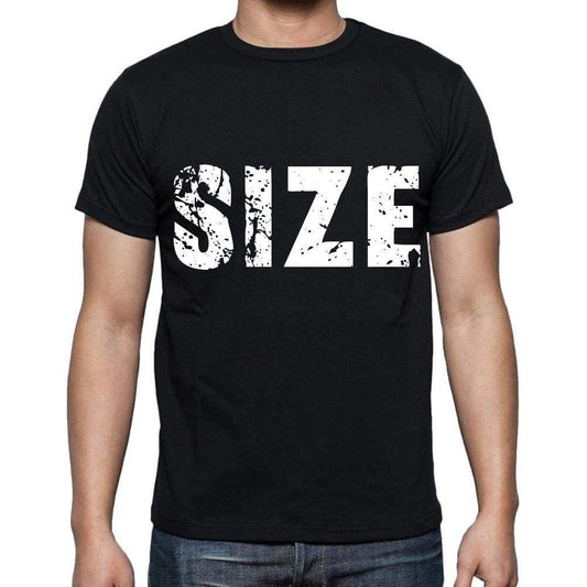 Size White Letters Mens Short Sleeve Round Neck T-Shirt 00007
