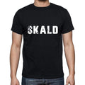 skald Men's Short Sleeve Round Neck T-shirt , 5 letters Black , word 00006