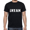 skean Men's Short Sleeve Round Neck T-shirt , 5 letters Black , word 00006